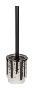 Perie toaleta neagra/alba din ceramica Subiza Wenko