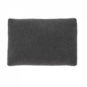 Perna decorativa dreptunghiulara gri din textil 40x60 cm Blok Kave Home