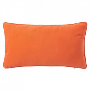Perna decorativa dreptunghiulara portocalie din poliester si bumbac 30x50 cm Loving Colours The Home Collection