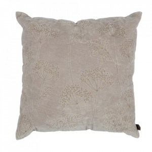 Perna decorativa patrata gri din bumbac 50x50 cm Hogweed BePureHome