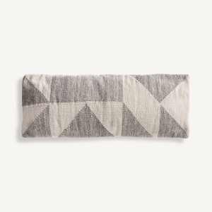 Perna dreptunghiulara gri/alba din fibre sintetice 36x90 cm Aldair Vical Home
