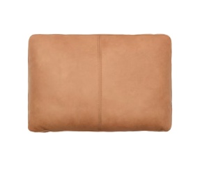 Perna dreptunghiulara maro din piele 40x60 cm Blok Kave Home