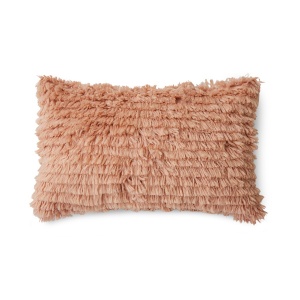 Perna dreptunghiulara roz piersica din fibre naturale 40x65 cm Fluffy HKliving