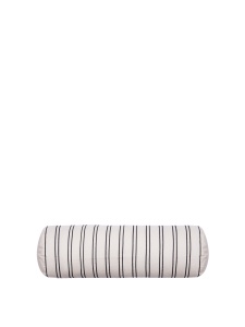 Perna ovala alb antic/neagra din bumbac 20x60 cm Twill Ferm Living
