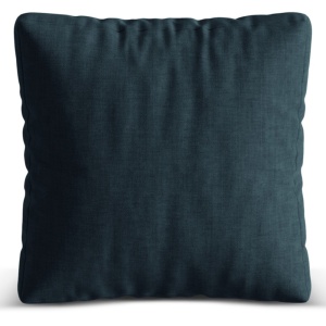 Perna patrata albastru jeans din textil 55x55 cm Martina Micadoni
