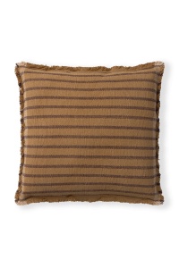 Perna patrata din bumbac ocru 45x45 cm Lines Lorena Canals