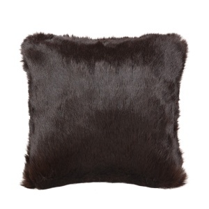 Perna patrata din textil maro inchis 40x40 cm Haziel Thai Natura