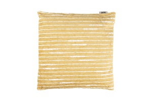 Perna patrata galben/ocru din fibre sintetice 45x45 cm Leaf Dutchbone