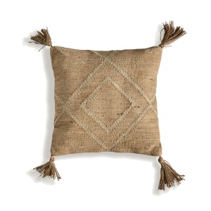 Perna patrata maro din fibre naturale 46x46 cm Elgin Vical Home