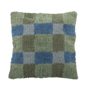 Perna patrata verde/albastra din bumbac 50x50 cm Pil Bloomingville