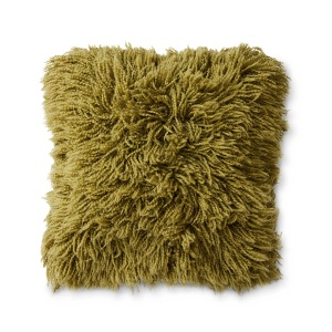 Perna patrata verde oliv din fibre naturale 50x50 cm Fluffy HKliving