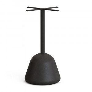 Picior pentru masa negru din metal 45x72 cm Saura Kave Home