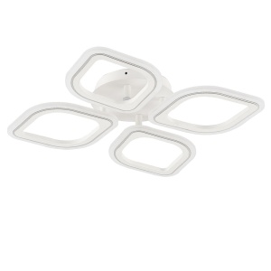 Plafoniera alba/argintie din metal cu 4 LED-uri Illumia Zuma Line