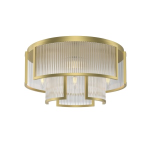 Plafoniera aurie din metal cu 6 becuri Frame Maytoni