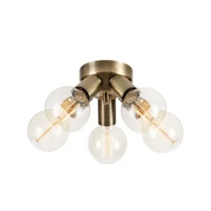 Plafoniera maro alama din metal cu 5 becuri Mazzo Markslojd