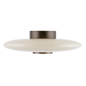 Plafoniera maro inchisa/alba din sticla cu 2 LED-uri Pure Vitrum Zuma Line