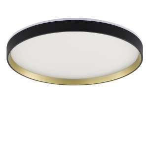Plafoniera neagra/aurie din plastic cu 2 LED-uri Orbitral Zuma Line
