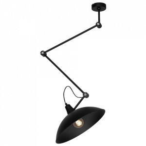 Plafoniera neagra din metal Melos Quiet Object