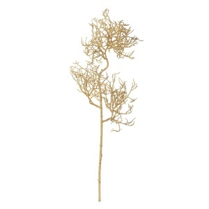Planta artificiala aurie din fibre sintetice 61 cm Coral Stem Bloomingville