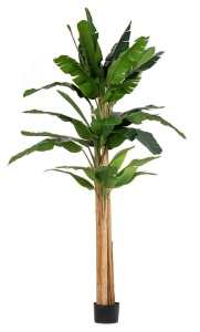 Planta artificiala cu ghiveci verde din plastic 320 cm Banana Bizzotto