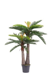 Planta artificiala verde/neagra din fibre sintetice 150 cm Cycas Bizzotto