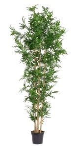 Planta artificiala verde/neagra din fibre sintetice 240 cm Bamboo Bizzotto