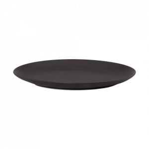 Platou negru din portelan 21x30 cm Matt Oval Vtwonen