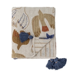 Pled multicolor din bumbac 130x160 cm Anniversary Bloomingville