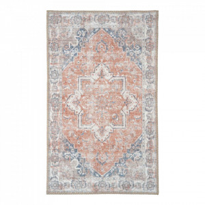 Pres intrare din fibre sintetice albastru/portocaliu 50x80 cm Havana Chenille House Nordic