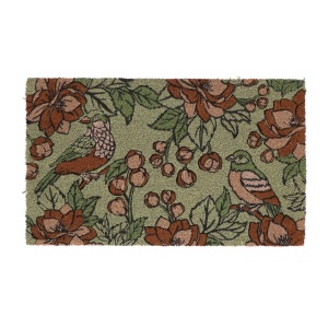 Pres intrare multicolor din fibre naturale 45x75 cm Floral Green Esschert Design
