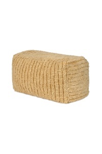 Puf dreptunghiular din bumbac galben 30x50 cm Haystack Lorena Canals