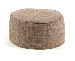 Puf rotund din textil multicolor 60 cm Boho Pink Kave Home