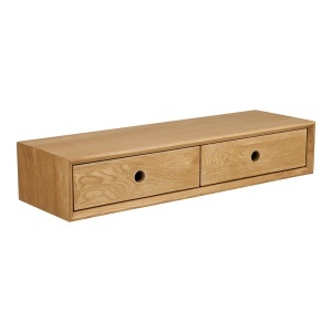 Raft cu sertare din lemn maro 15 cm Luzern House Nordic