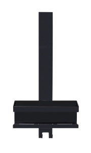 Raft pentru baie negru din metal Bribano Wenko