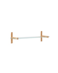 Raft transparent/maro din lemn 110 cm Sitra Modular One Kave Home