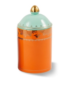 Recipient cu capac albastru/portocaliu din ceramica 11x20 cm Grandpa Pols Potten