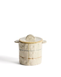Recipient cu capac crem din ceramica 14x15 cm Belor 2 Kave Home