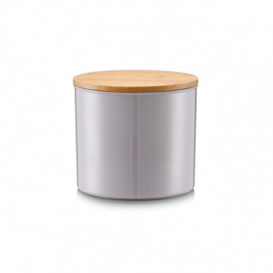 Recipient cu capac gri/maro din metal 930 ml Trey Zeller