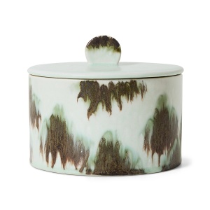 Recipient cu capac multicolor din ceramica 14x17 cm 70s Tide HKliving