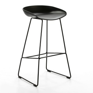 Scaun bar negru din metal Trouble Thai Natura