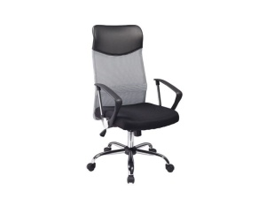 Scaun birou negru din textil Q-025 The Home Collection