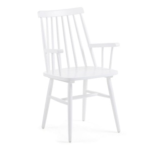 Scaun dining alb din lemn Tressia Kave Home