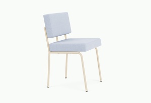 Scaun dining albastru/bej din metal Monday Kvadrat Vidar Ice - 723 FEST