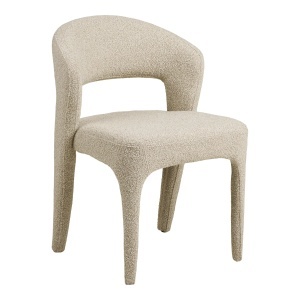 Scaun dining bej din textil Belmont House Nordic
