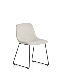 Scaun dining bej din textil Zahara Kave Home