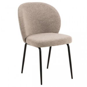 Scaun dining din textil bej Patricia Quiet Object
