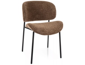 Scaun dining maro cappuccino din textil Kiso The Home Collection