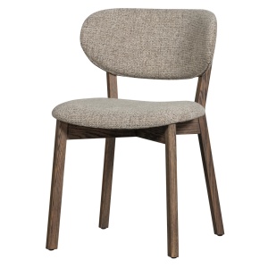 Scaun dining maro inchis din textil Udar Woood