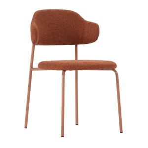 Scaun dining maro teracota din textil Adriel Quiet Object