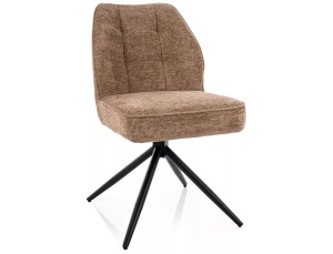 Scaun dining rotativ maro latte din textil John The Home Collection